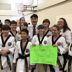 World Champion Taekwondo - Black belt test winners!