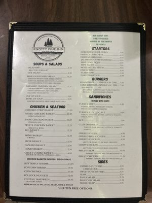 Menu photo 1 Knotty Pine Inn Breese, IL