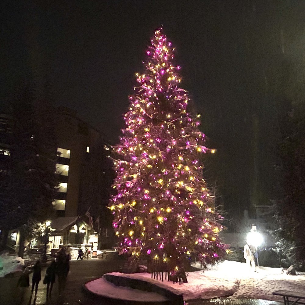 Vail Village - Christmas Tree on the Plaza - Local Flavor Near Me - Vail, Colorado Vail Village - Christmas Tree on the Plaza - Local Flavor Near Me - Vail, Colorado