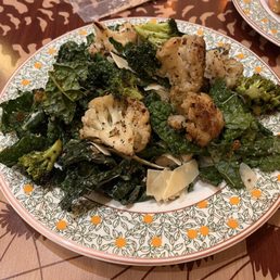 Roasted Vegetables and Kale Salad with hidden chicken Roasted Vegetables and Kale Salad with hidden chicken