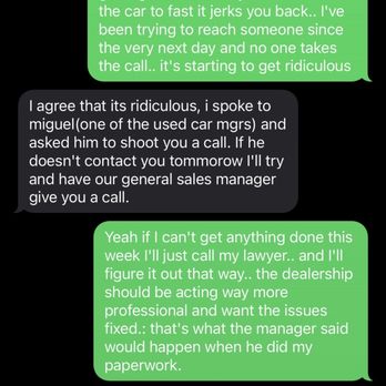 Jeff Wyler Fairfield Kia - A text message from employee - Auto Loan Providers Near Me - Fairfield, Ohio Jeff Wyler Fairfield Kia - A text message from employee - Auto Loan Providers Near Me - Fairfield, Ohio