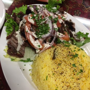 El Basha - Beef shawarma over rice - Middle Eastern Near Me - Omaha, Nebraska El Basha - Beef shawarma over rice - Middle Eastern Near Me - Omaha, Nebraska