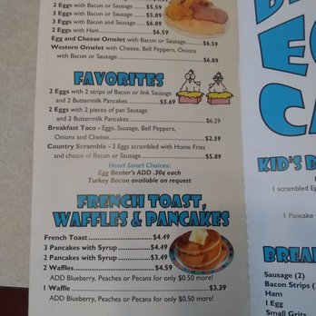 Bird's Egg Cafe - Menu - Breakfast & Brunch Near Me - Palestine, Texas