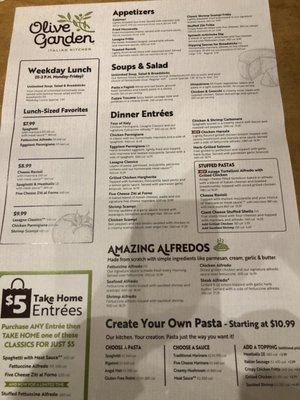 Menu photo 2 Olive Garden Italian Restaurant Bloomington, IN Menu photo 2 Olive Garden Italian Restaurant Bloomington, IN