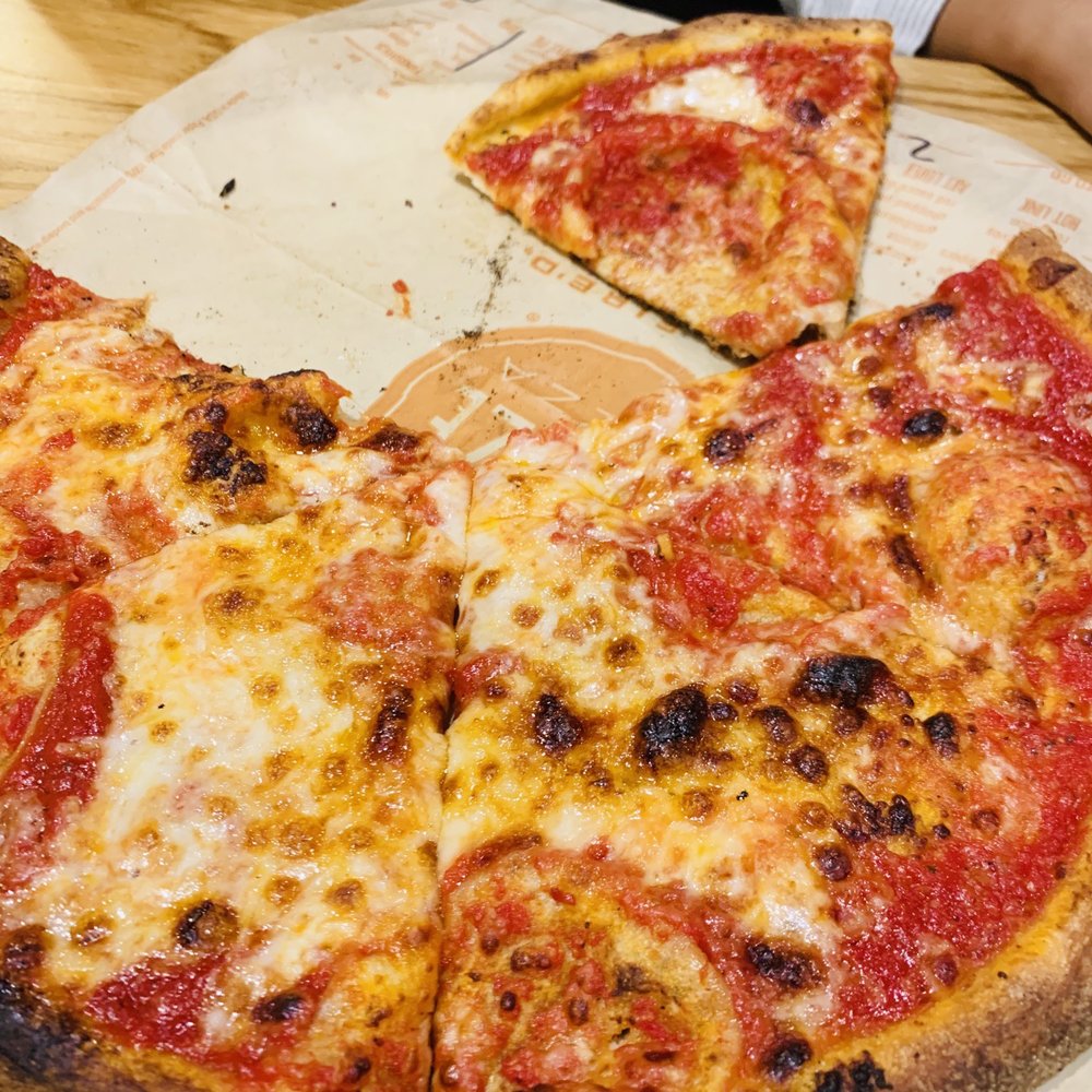 Blaze Pizza - Simple pie, they burned the crust on this one - Pizza Near Me - Fresh Meadows, New York Blaze Pizza - Simple pie, they burned the crust on this one - Pizza Near Me - Fresh Meadows, New York