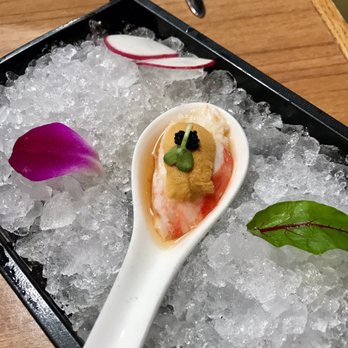 Kata Robata - King Uni Spoon - appetizer fit for a King, priced and presented like one too, but worth every bite! - Sushi Bars Near Me - Houston, Texas