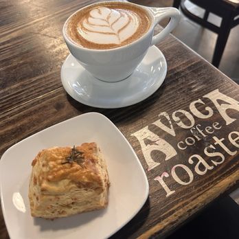 Avoca Coffee - Rosemary Cheddar biscuit and Bourbon Butterscotch Latte - Coffee & Tea Near Me - Fort Worth, Texas Avoca Coffee - Rosemary Cheddar biscuit and Bourbon Butterscotch Latte - Coffee & Tea Near Me - Fort Worth, Texas