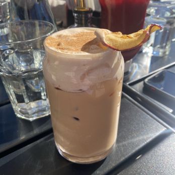 Zuzu’s Petals - Apple latte with hazelnut cinnamon cold foam - Breakfast & Brunch Near Me - Long Beach, California Zuzu’s Petals - Apple latte with hazelnut cinnamon cold foam - Breakfast & Brunch Near Me - Long Beach, California