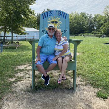 West Bay Inn - Us in the easy chair at West Bay - American Near Me - Kelleys Island, Ohio West Bay Inn - Us in the easy chair at West Bay - American Near Me - Kelleys Island, Ohio