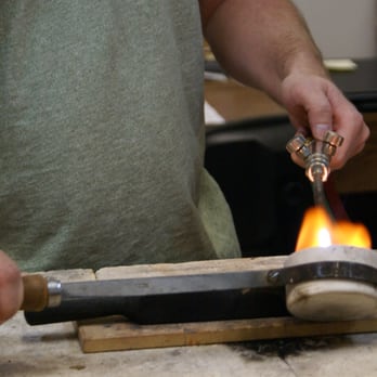 A Wedding Ring Experience - Client melting the metal to pour an ingot for his fiance's wedding band - Jewelry Near Me A Wedding Ring Experience - Client melting the metal to pour an ingot for his fiance's wedding band - Jewelry Near Me