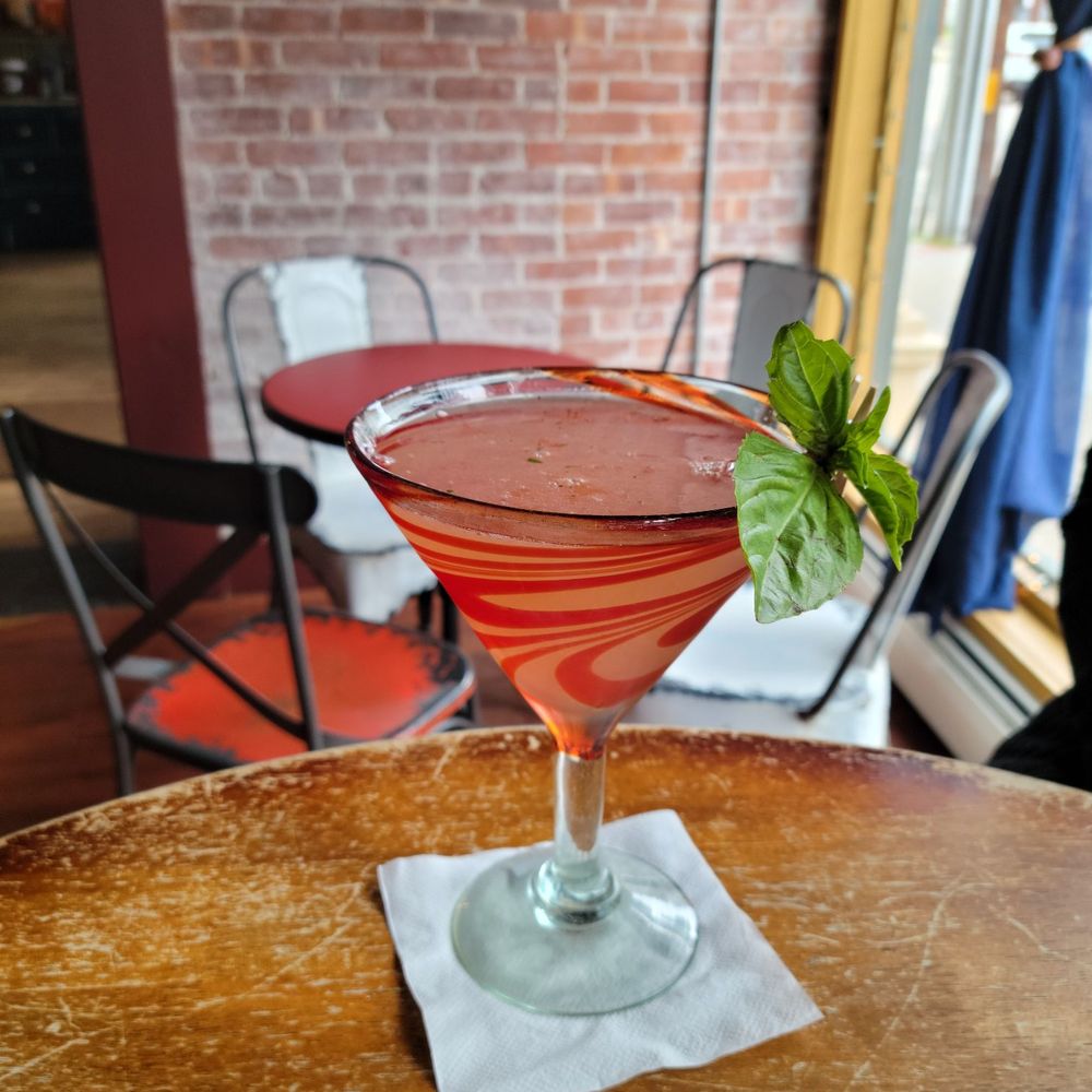 Perks & Corks Cafe - Strawberry Basil Martini - Cocktail Bars Near Me - Westerly, Rhode Island Perks & Corks Cafe - Strawberry Basil Martini - Cocktail Bars Near Me - Westerly, Rhode Island