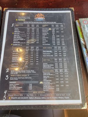 Menu photo 4 La Wheela El Paso, TX