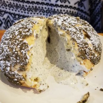 Bibble & Sip - Black sesame cream puff - Coffee & Tea Near Me - New York, New York Bibble & Sip - Black sesame cream puff - Coffee & Tea Near Me - New York, New York
