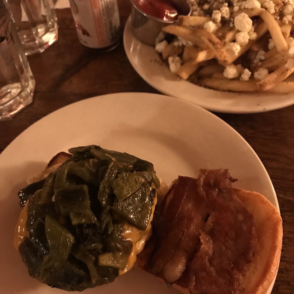 Two 8 Two Bar & Burger - Two8two Burger with Bacon, Greek Fries - Burgers Near Me - Brooklyn, New York Two 8 Two Bar & Burger - Two8two Burger with Bacon, Greek Fries - Burgers Near Me - Brooklyn, New York