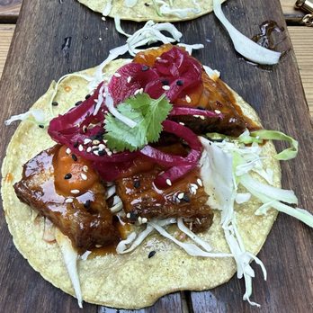 Dos Santos - CRISPY PORK BELLY TACO - Mexican Near Me - Nashville, Tennessee