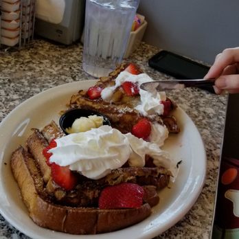 The Original Mels - French toast FYI The platters are 12" across! - American Near Me - Placerville, California The Original Mels - French toast FYI The platters are 12" across! - American Near Me - Placerville, California