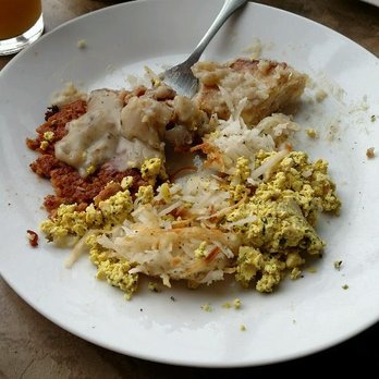 Off The Griddle - Tofu eggs, 'gravy,' yum! - Vegan Near Me - Portland, Oregon Off The Griddle - Tofu eggs, 'gravy,' yum! - Vegan Near Me - Portland, Oregon