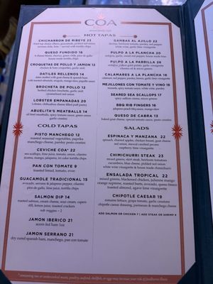 Menu photo 1 Coa Oak Brook, IL