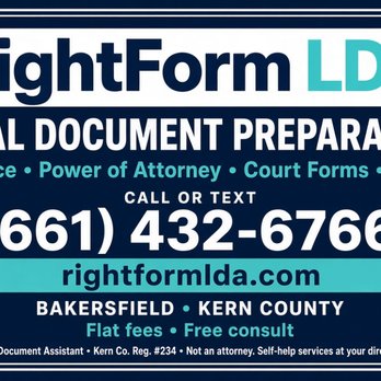RightForm LDA - Legal Services Near Me - Bakersfield, California RightForm LDA - Legal Services Near Me - Bakersfield, California