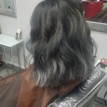 Hair By Brianne Dugan - Present hair color: from black box dye to this , ashy grey tips - Hair Stylists Near Me - Monrovia, California