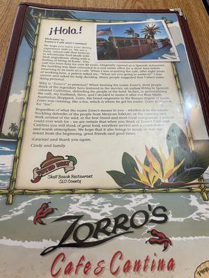 Menu photo 8 Zorro's Cafe & Cantina Shell Beach, CA Menu photo 8 Zorro's Cafe & Cantina Shell Beach, CA