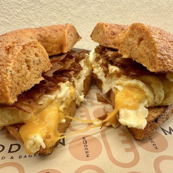 Modern - BEC on Sun-dried tomato Parmesan bagel - Bakeries Near Me - Los Angeles, California