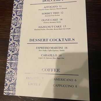 Lyla - Dessert Menu - Italian Near Me - Dallas, Texas Lyla - Dessert Menu - Italian Near Me - Dallas, Texas