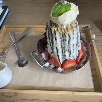 Sweet Talk Cafe - sweet sesame bingsoo - Cafes Near Me - Apex, North Carolina