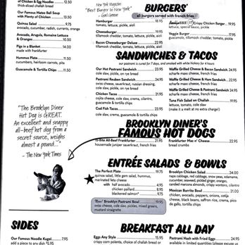 Brooklyn Diner USA - Food menu - Diners Near Me - New York, New York Brooklyn Diner USA - Food menu - Diners Near Me - New York, New York