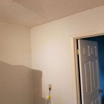Shadow Creek Home Service - After floating and texturing the drywall, getting ready to install crown - Handyman Near Me Shadow Creek Home Service - After floating and texturing the drywall, getting ready to install crown - Handyman Near Me