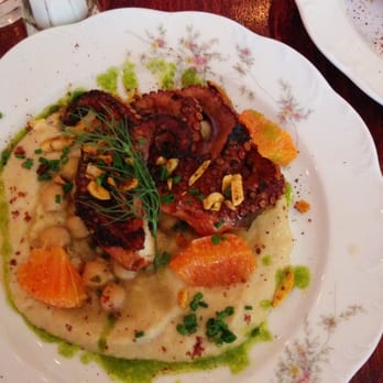 Mishmish Cafe - Charred octopus - Mediterranean Near Me - Montclair, New Jersey