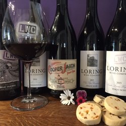 Loring Wine Company - Great line up, with pairing cookies to compliment.