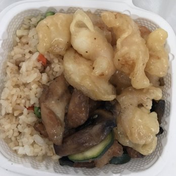 Pioneer Pantry - mini plate ($8.25 i believe), fried rice, honey minus walnut shrimp, and mushroom chicken - Convenience Stores Near Me - Honolulu, Hawaii Pioneer Pantry - mini plate ($8.25 i believe), fried rice, honey minus walnut shrimp, and mushroom chicken - Convenience Stores Near Me - Honolulu, Hawaii