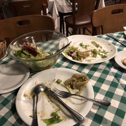 Don Pepe Di Nápoli - Remains of carpaccio, small salad & bread. overwhelmed by amount because of my novice language skills. But it was wonderful!