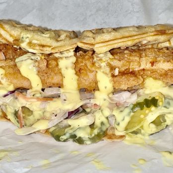 Fowl Play - Wafflewich @hybrideater - Chicken Shop Near Me - Los Angeles, California Fowl Play - Wafflewich @hybrideater - Chicken Shop Near Me - Los Angeles, California