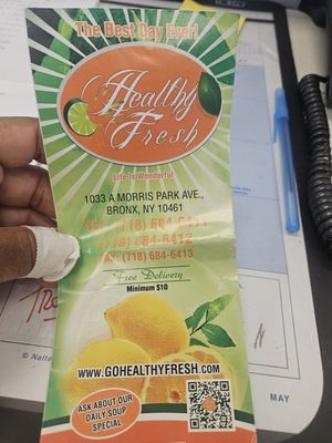 Menu photo 2 Healthy Fresh Bronx, NY