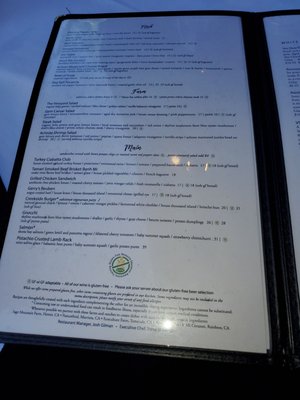 Menu photo 6 Creekside Grille Restaurant Temecula, CA