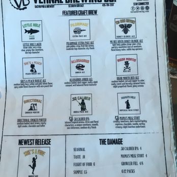Vernal Brewing Company - Beer menu - New American Near Me - Vernal, Utah