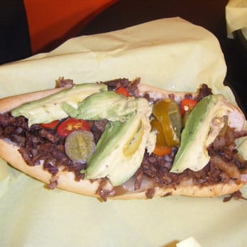 Phillies - Mushroom philly with peppers/onions and avocado added - Cheesesteaks Near Me - San Francisco, California