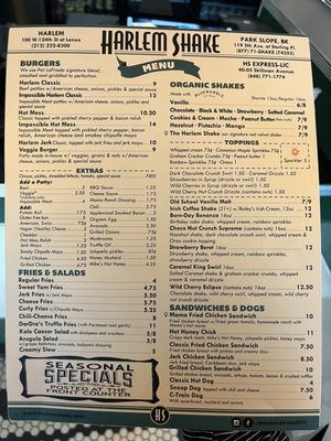 Menu photo 2 Harlem Shake Brooklyn, NY