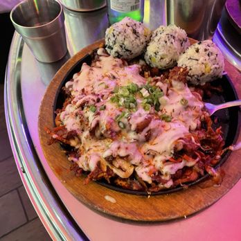Noori Chicken/ Pocha - Spicy pork with cheese and rice balls - Korean Near Me - Clawson, Michigan