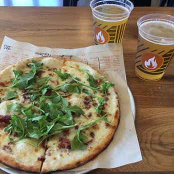 Blaze Pizza - White Top pizza with two Marble Double Whites - Salad Near Me - Albuquerque, New Mexico Blaze Pizza - White Top pizza with two Marble Double Whites - Salad Near Me - Albuquerque, New Mexico