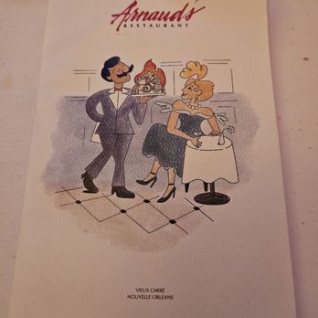 Arnaud's Restaurant - Desserts Menu Cover - Cajun/Creole Near Me - New Orleans, Louisiana