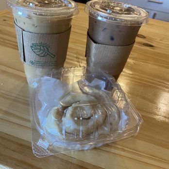 Coffin House Coffee - Our order. The Undertaker, Lemon Roll and can't remember my drink name lol - Coffee & Tea Near Me - Concord, North Carolina