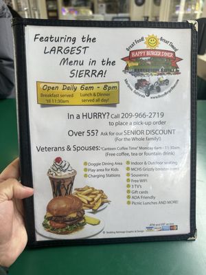 Menu photo 6 Happy Burger Diner Mariposa, CA Menu photo 6 Happy Burger Diner Mariposa, CA