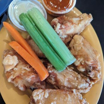 The Hangar Pub and Grill - Westfield - chicken wings, carrots, celery, and dipping sauce - Pubs Near Me - Westfield, Massachusetts The Hangar Pub and Grill - Westfield - chicken wings, carrots, celery, and dipping sauce - Pubs Near Me - Westfield, Massachusetts