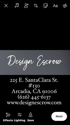 Servicing Real Estate Agents, Lenders, and Buyers - If you are looking for a smooth transaction and professionals that can hammer out the details “behind the scenes” then choose Design Escrow for your next escrow and watch it close without the normal excuses of market dynamics and lending issues. We’re ready to go with a full staff of 6 Escrow Officers who have a combined experience of 130 years in escrow. Our support staff of 7 is constantly working to put together your transaction, together they have over 72 years of experience.
Call us now at (626) 445-6137 for a free consultation! Servicing Real Estate Agents, Lenders, and Buyers - If you are looking for a smooth transaction and professionals that can hammer out the details “behind the scenes” then choose Design Escrow for your next escrow and watch it close without the normal excuses of market dynamics and lending issues. We’re ready to go with a full staff of 6 Escrow Officers who have a combined experience of 130 years in escrow. Our support staff of 7 is constantly working to put together your transaction, together they have over 72 years of experience.
Call us now at (626) 445-6137 for a free consultation!