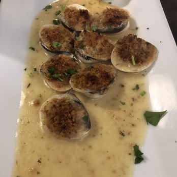 La Pizzeria - Baked stuffed clams - small but delicious! - Italian Near Me - Margate, Florida