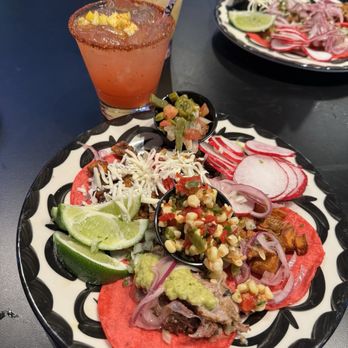 Kalaveras - Tacos, after the toppings bar - Mexican Near Me - Chula Vista, California Kalaveras - Tacos, after the toppings bar - Mexican Near Me - Chula Vista, California