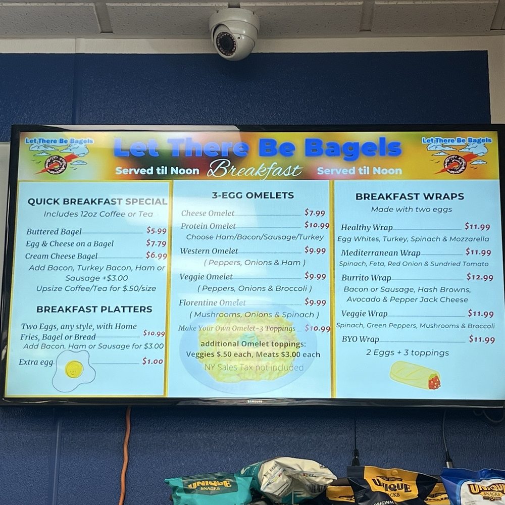 Let There Be Bagels - Breakfast specials menu - Bagels Near Me - Port Washington, New York Let There Be Bagels - Breakfast specials menu - Bagels Near Me - Port Washington, New York
